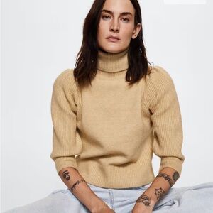 NWT MANGO Turtleneck knitted sweater women’s Large